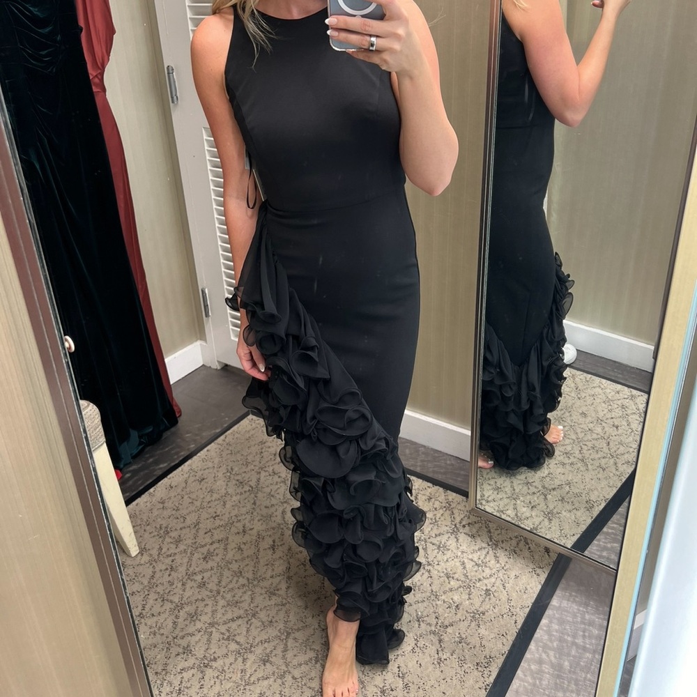 NEW Gown Dress AQUA, size 2, worn only once! Dry-cleaned.